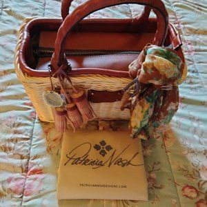 Patrica Nash Woven/Leather Purse, New With Tag